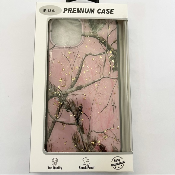 Pink camouflage Apple IPhone 13 Case - Picture 3 of 3